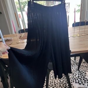 Zara pleated wide leg pants